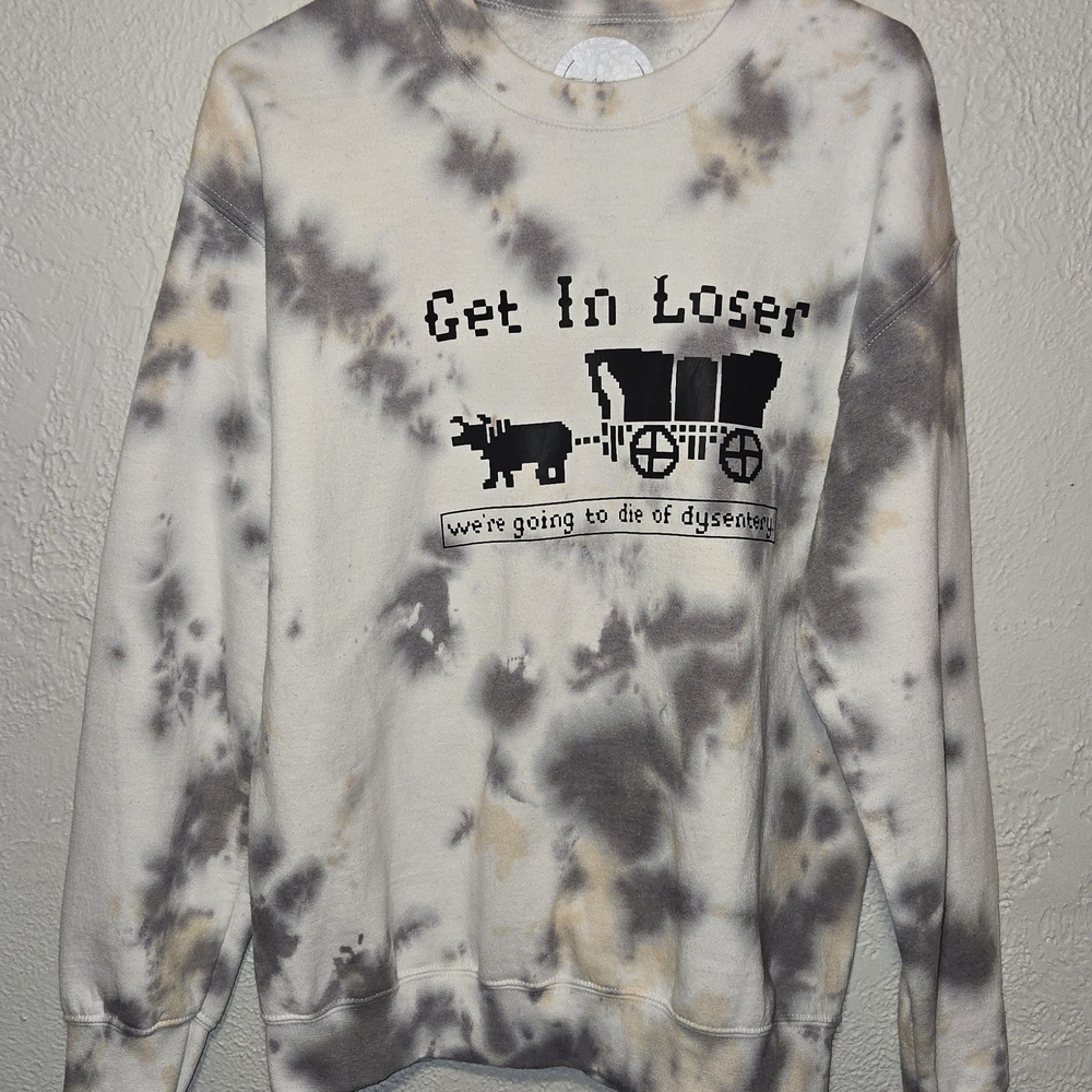 Vintage Tie-Dye Oregon Trail Graphic Sweatshirt Size Medium